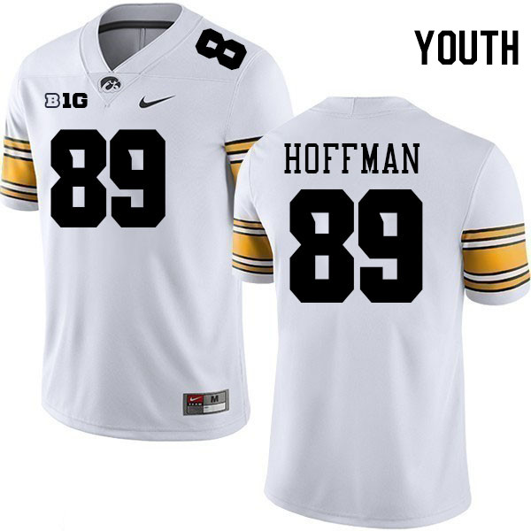 Youth #89 Gavin Hoffman Iowa Hawkeyes College Football Jerseys Stitched-White